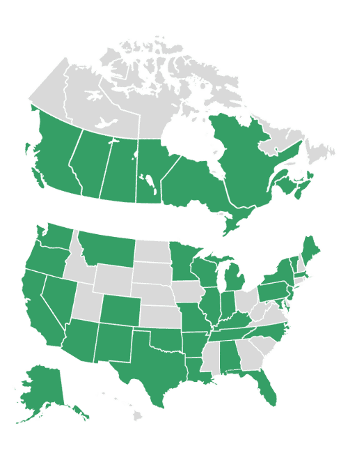 STM Clients U.S. Map